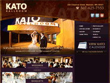 Tablet Screenshot of katoballroom.com